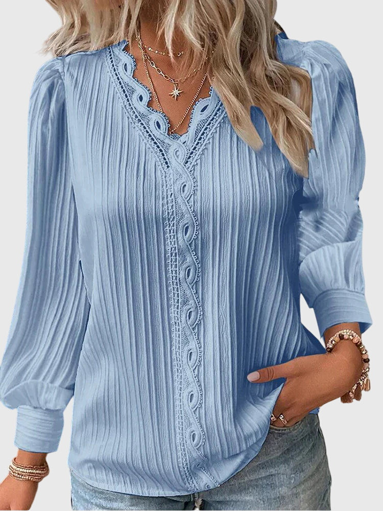 Andrea™ | Elegante trui-blouse