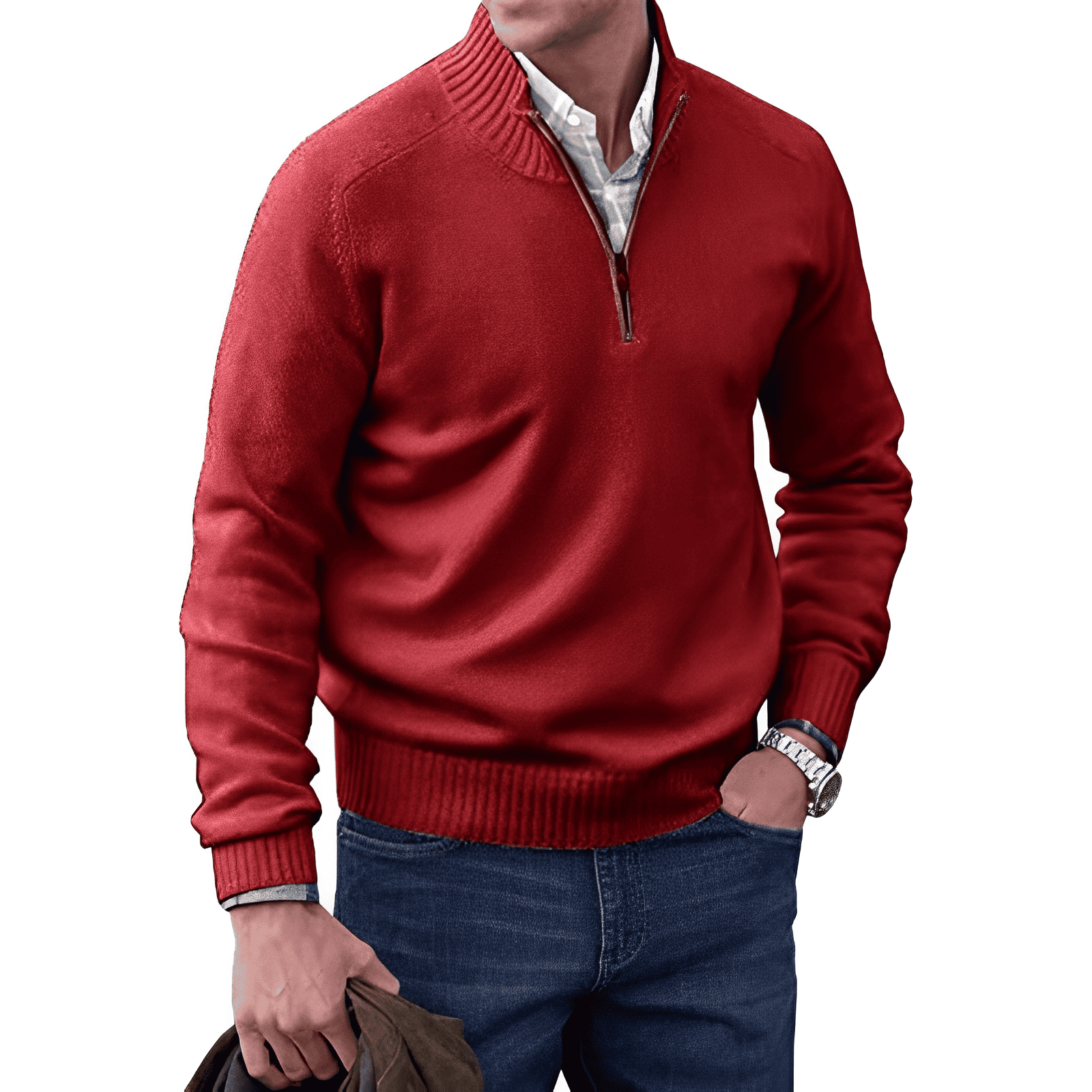 Sjoerd™ | Zip Trui met Kraag – Stijlvol Comfort & Moeiteloze Veelzijdigheid ( 1+1 Gratis )