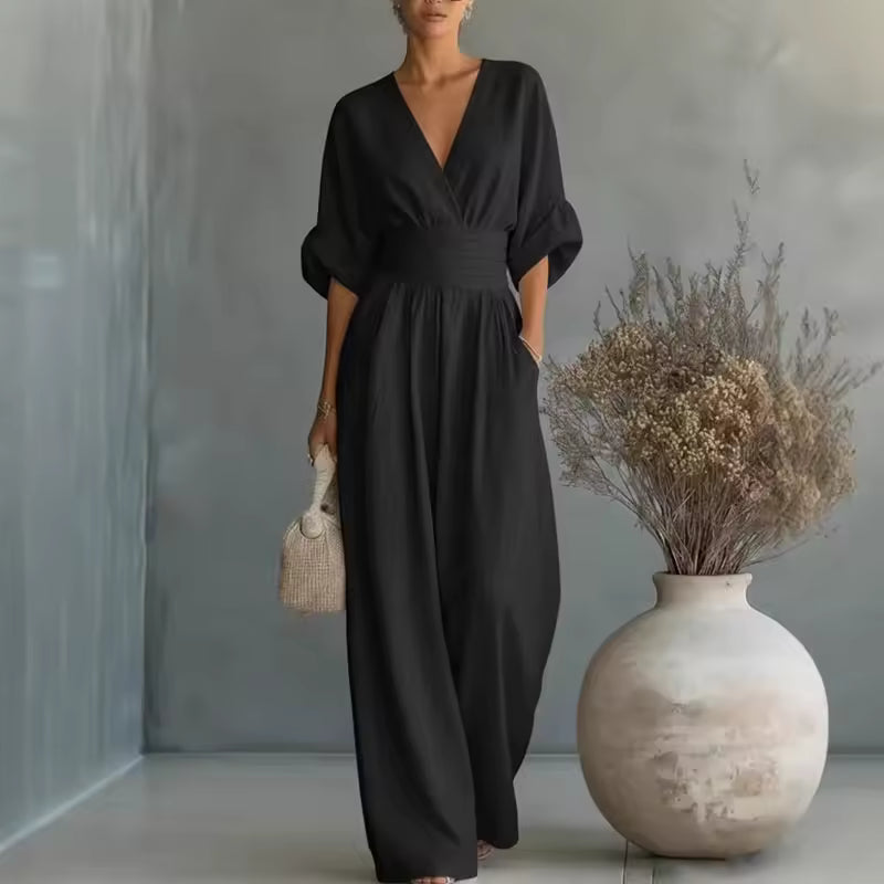 Margriet™ | Tailleaccentuerende Elegante Jumpsuit