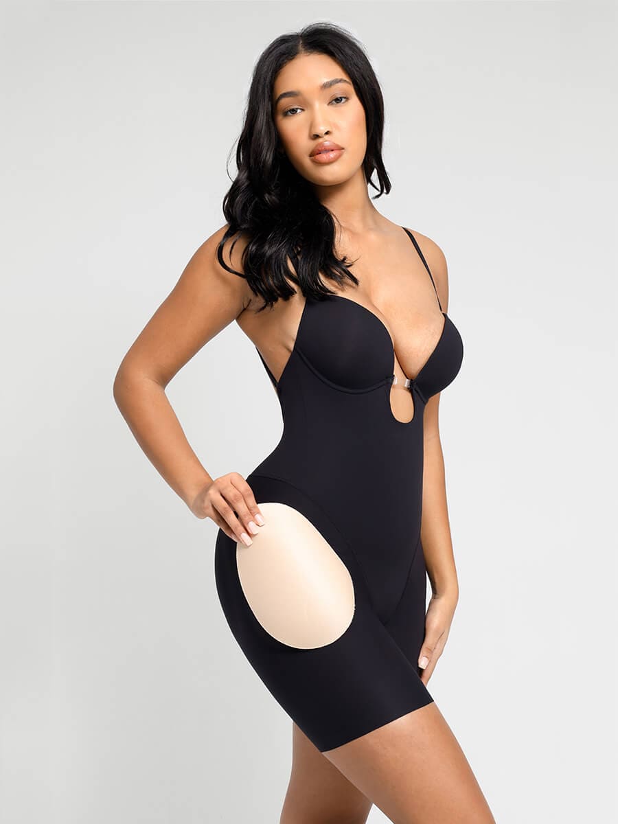Bloom ™ | Plunge Bodysuit met Verwijderbare Pads