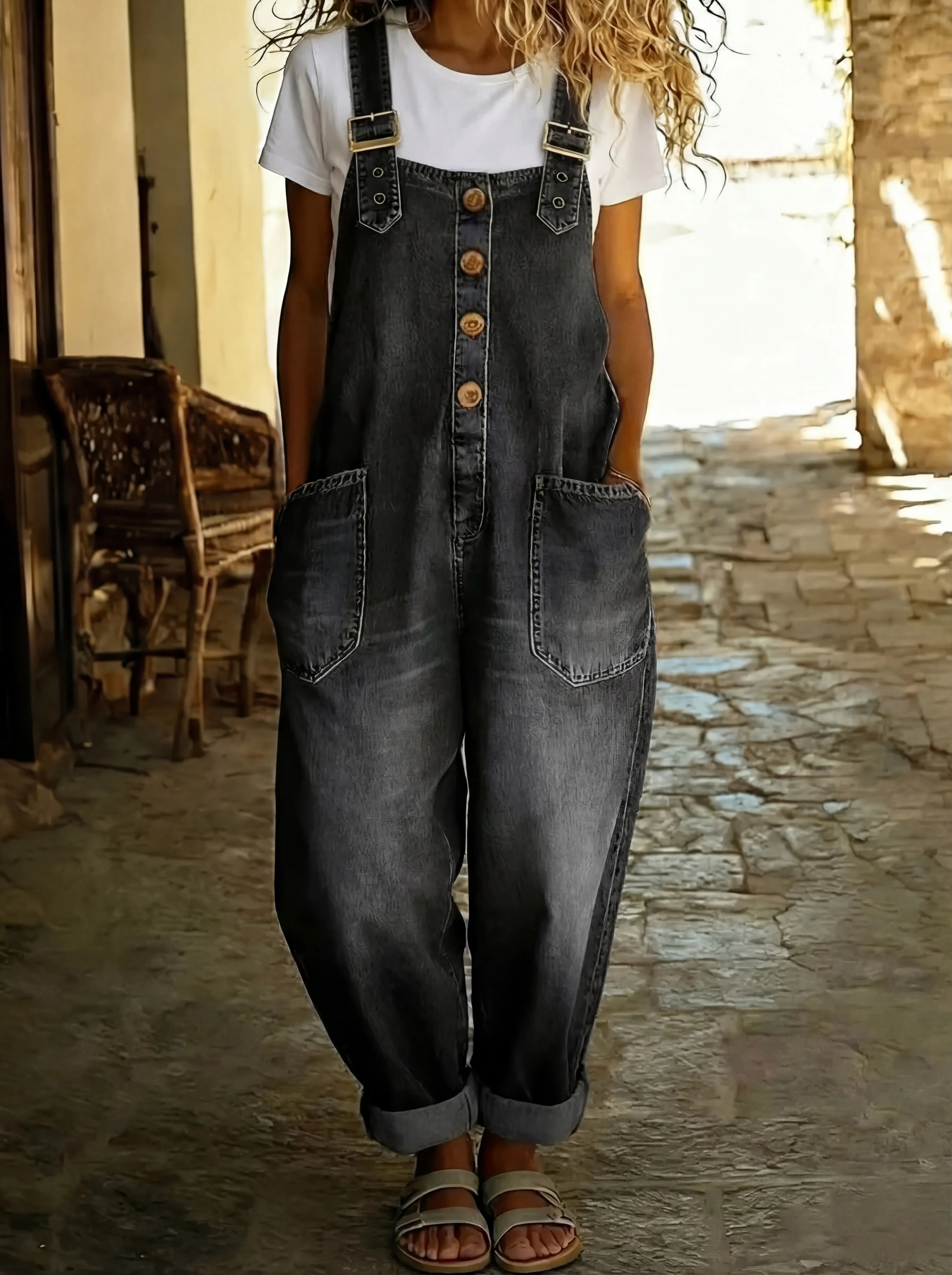Rocio™ | Relaxte denim jumpsuit – Moeiteloze stijl & beperkte voorraad