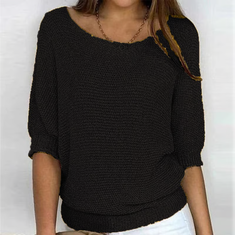 Irise™ | Lichte Zomertrui met 3/4 Mouwen – Comfort & Casual Elegantie.