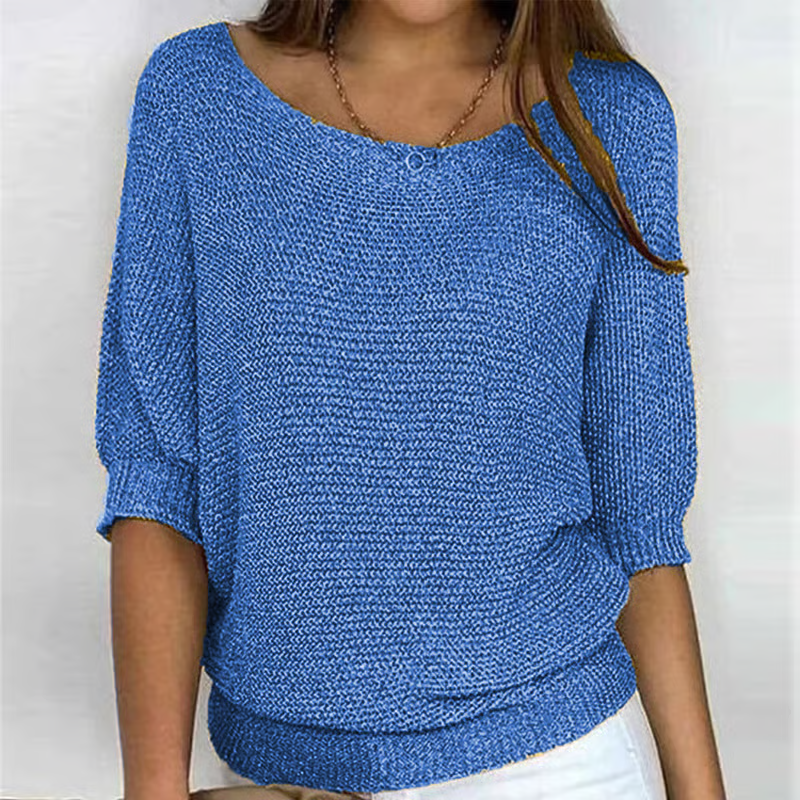 Irise™ | Lichte Zomertrui met 3/4 Mouwen – Comfort & Casual Elegantie.