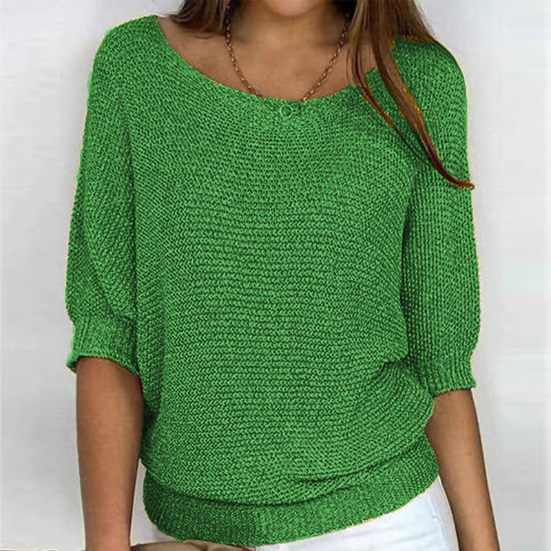 Irise™ | Lichte Zomertrui met 3/4 Mouwen – Comfort & Casual Elegantie.