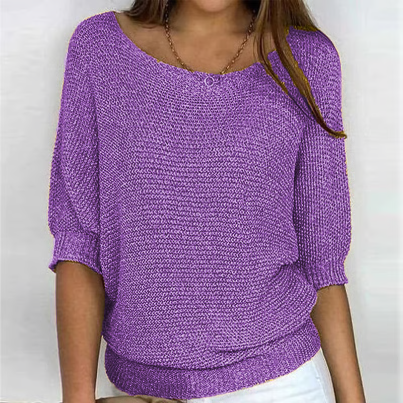 Irise™ | Lichte Zomertrui met 3/4 Mouwen – Comfort & Casual Elegantie.