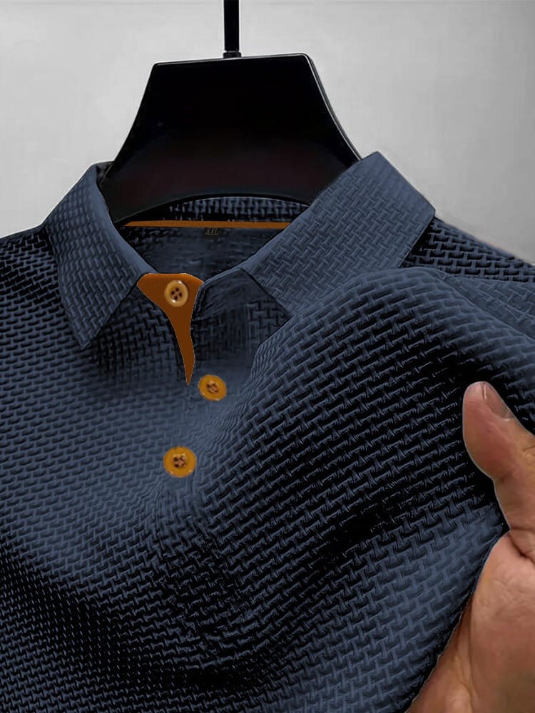 Tijn™ | Textuur Polo – Verzorgde Uitstraling & Luchtig Draagcomfort