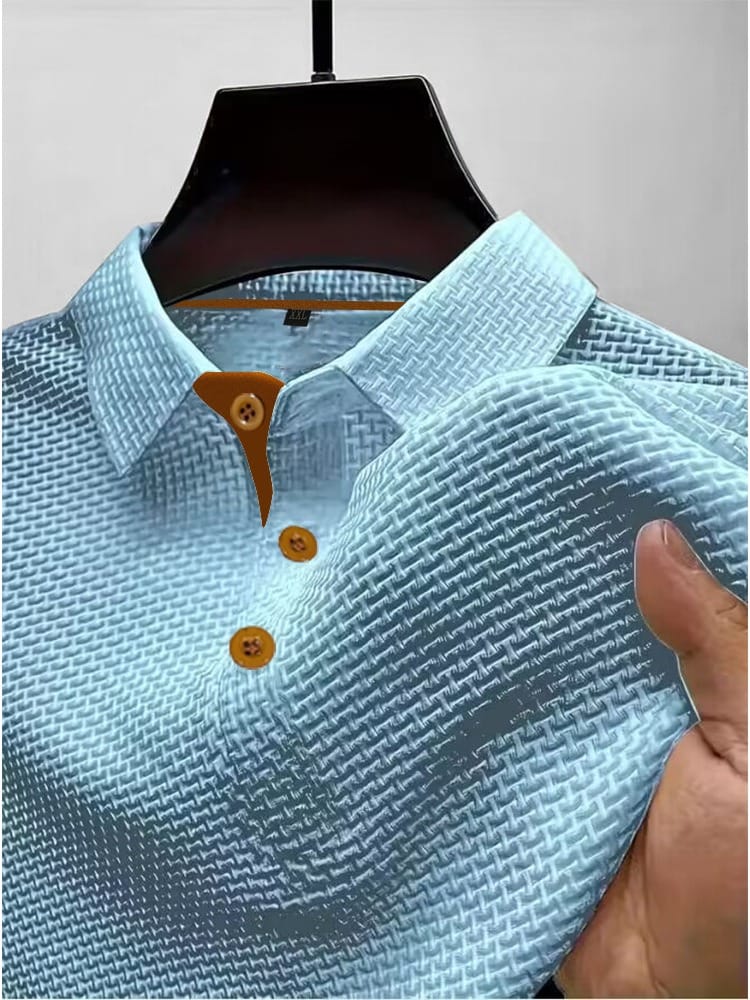 Tijn™ | Textuur Polo – Verzorgde Uitstraling & Luchtig Draagcomfort
