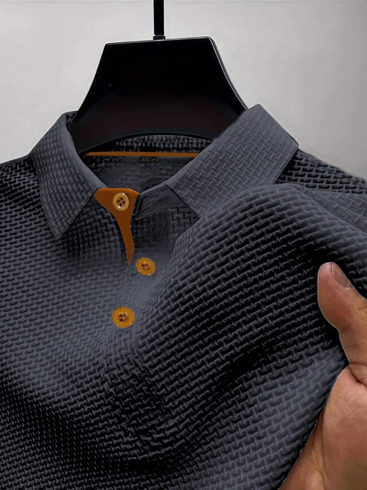 Tijn™ | Textuur Polo – Verzorgde Uitstraling & Luchtig Draagcomfort