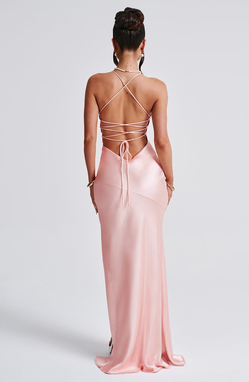 Bloom ™ | Alora - Zijdezachte Satijnen Maxi-jurk