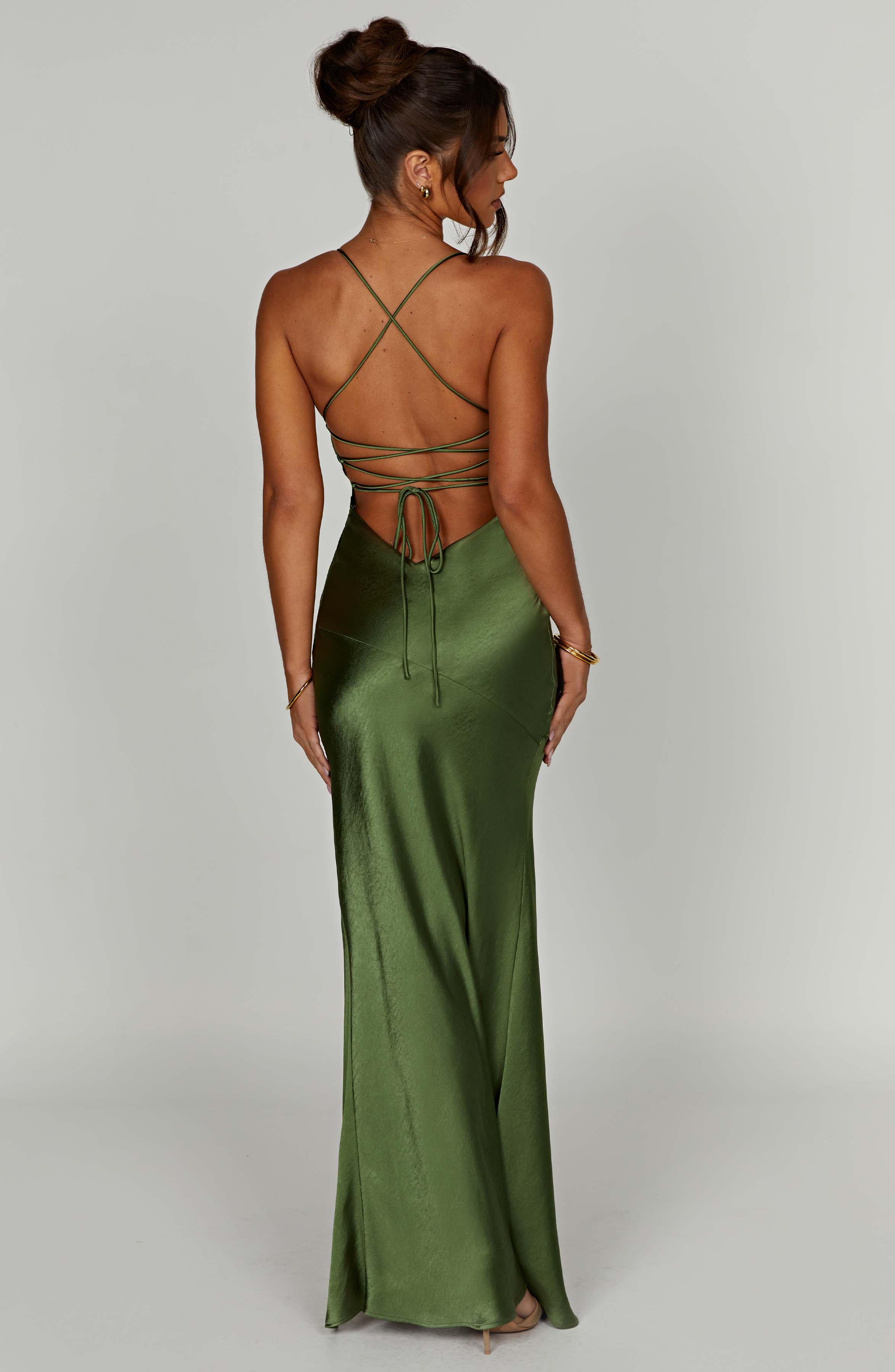 Bloom ™ | Alora - Zijdezachte Satijnen Maxi-jurk