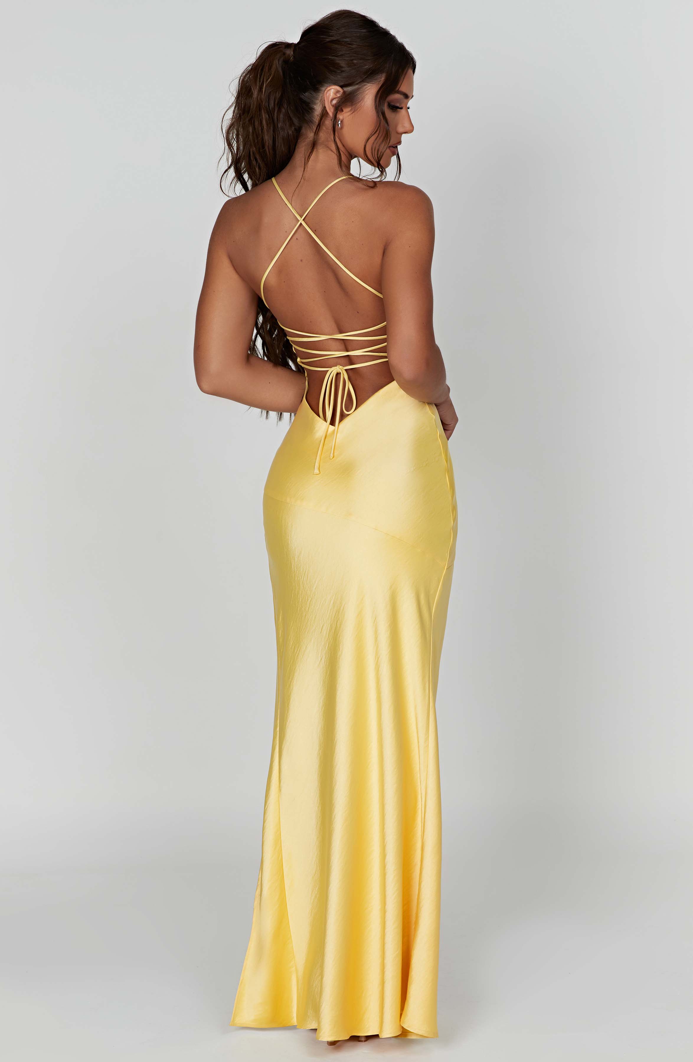 Bloom ™ | Alora - Zijdezachte Satijnen Maxi-jurk