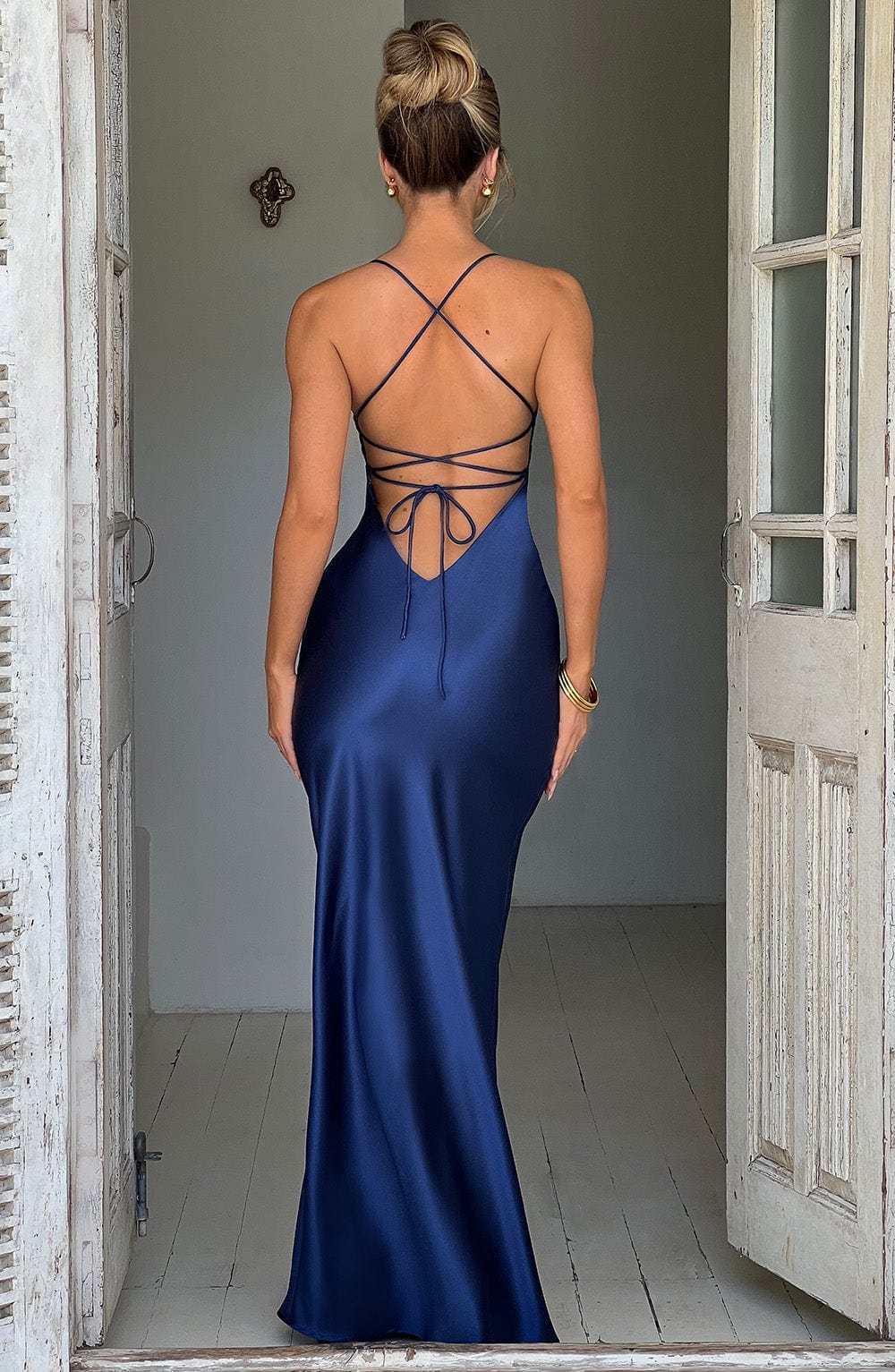 Bloom ™ | Alora - Zijdezachte Satijnen Maxi-jurk