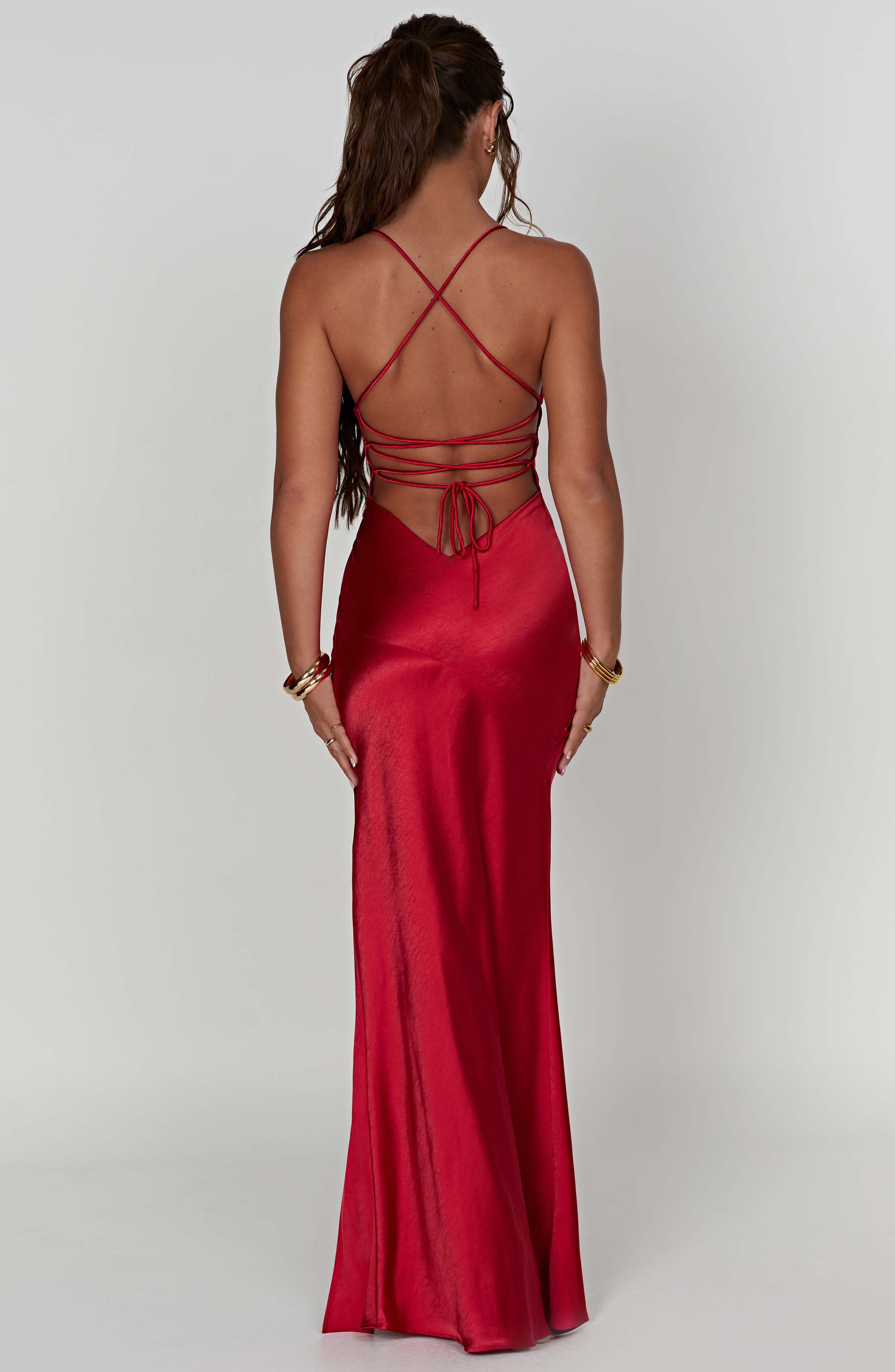 Bloom ™ | Alora - Zijdezachte Satijnen Maxi-jurk