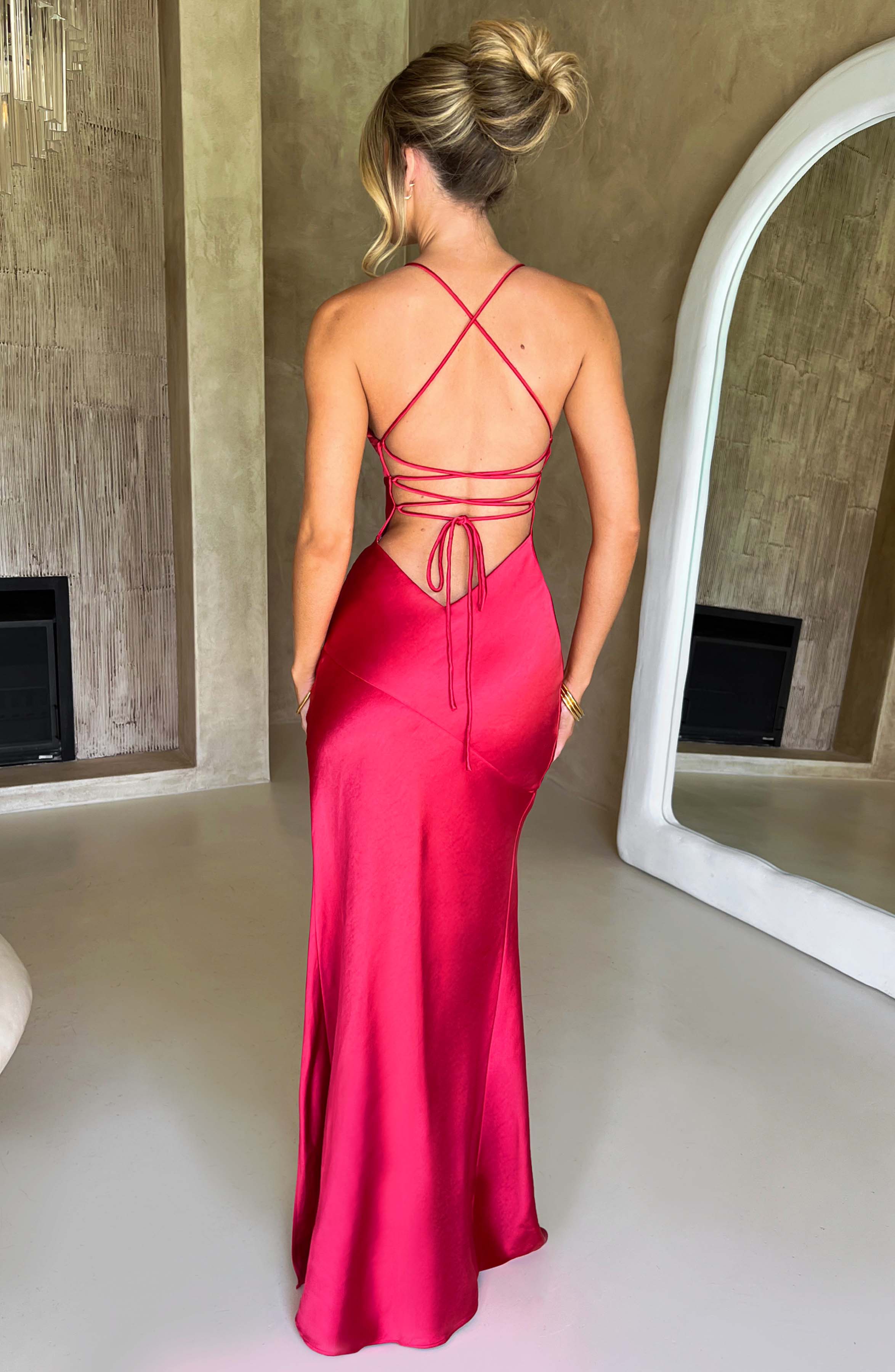 Bloom ™ | Alora - Zijdezachte Satijnen Maxi-jurk