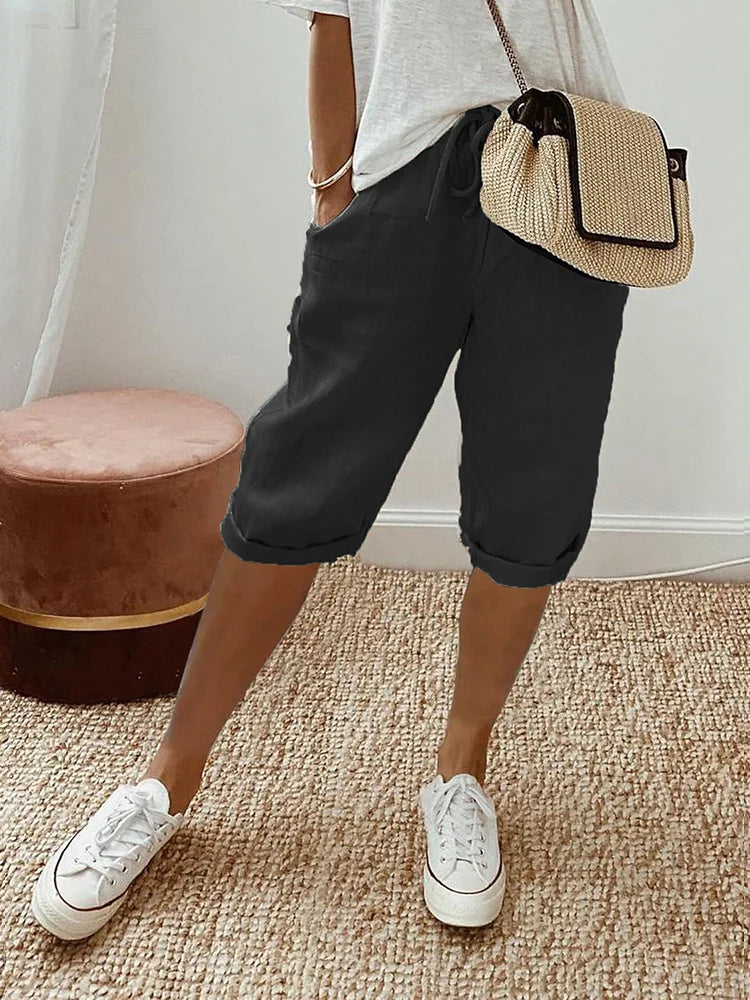 Liselot™ | Premium Linnen Comfort Shorts – Luchtig Draagcomfort & Moeiteloze Zomerstijl (1+1 Gratis)