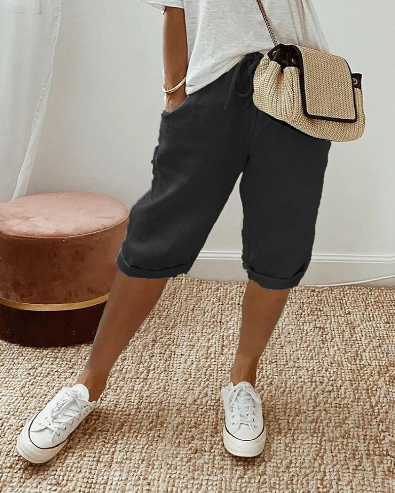 Bloom™ | Katoen linnen Dames Shorts