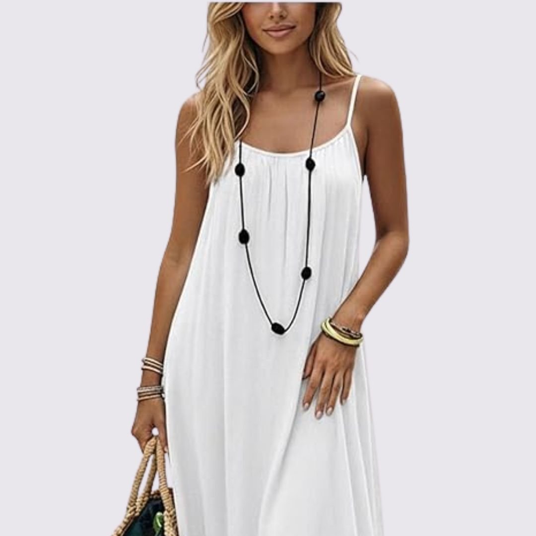Romee™ | Maxi Jurk met Open Rug – Ongedwongen Vrouwelijkheid & Gewichtloos Draagcomfort
