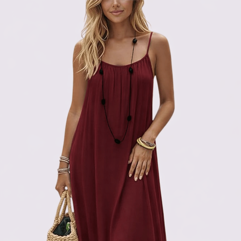 Romee™ | Maxi Jurk met Open Rug – Ongedwongen Vrouwelijkheid & Gewichtloos Draagcomfort