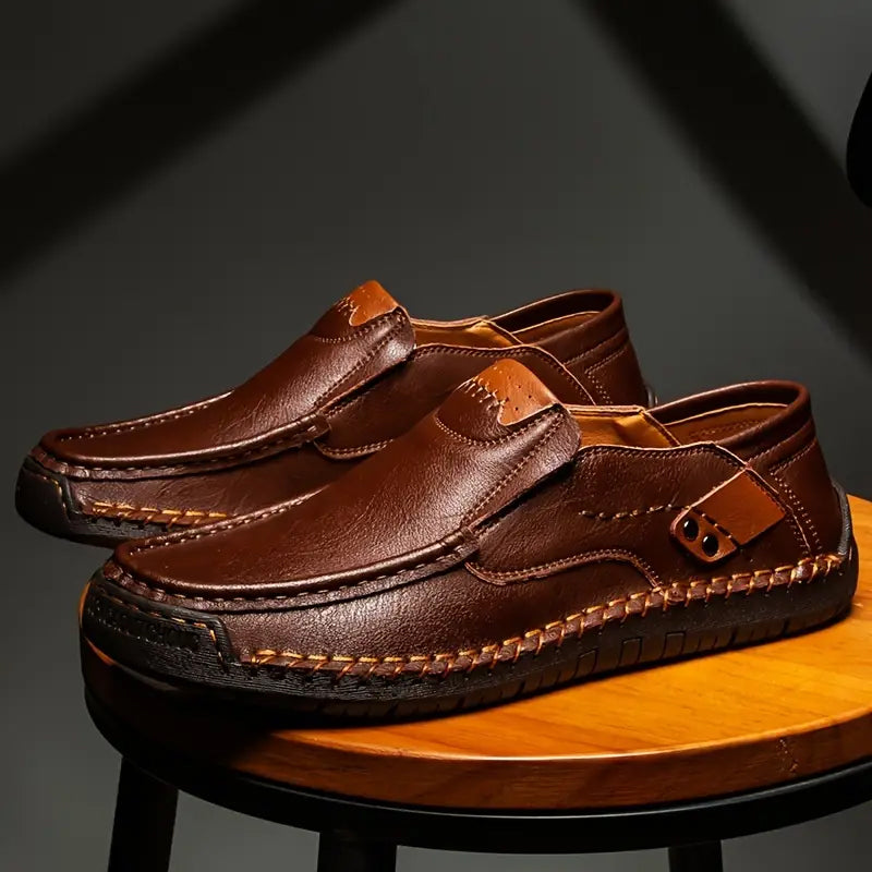 Teun™ | Premium Leren Instapschoenen – Tijdloze Klasse & Ademend Comfort