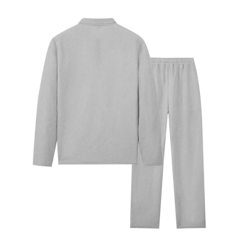 Daan™ | Gewafelde Heren Set – Minimal Comfort & Moderne Stijl