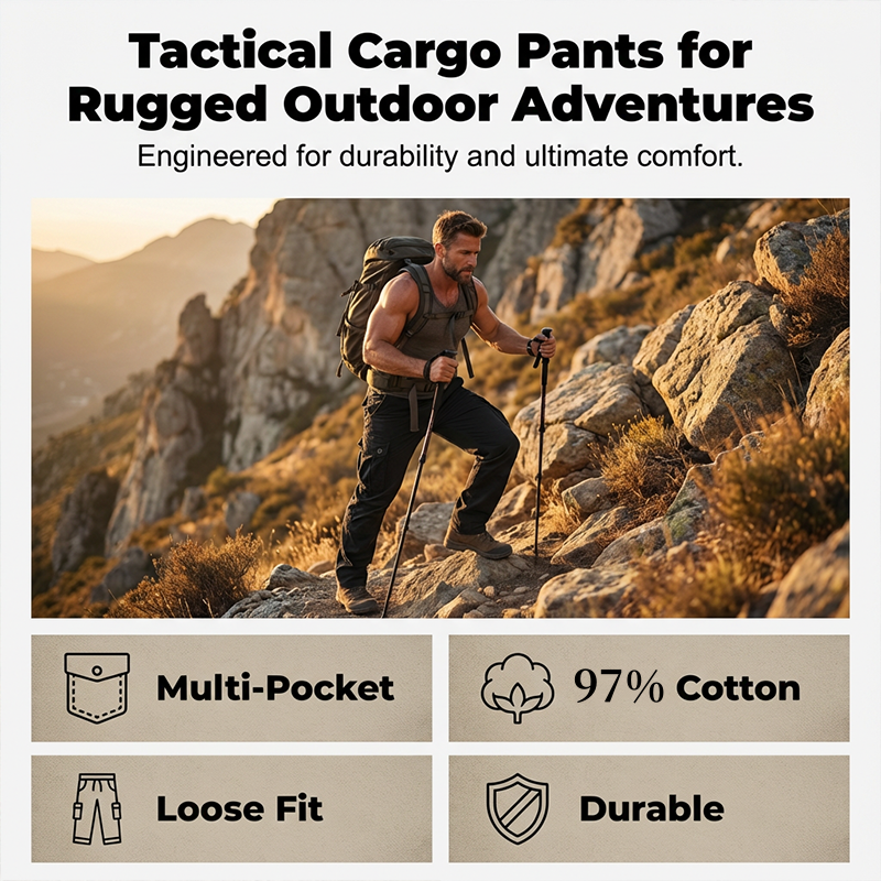 Bloom™ | Hoogwaardige Heren Cargo Broek – Tactisch & Comfortabel
