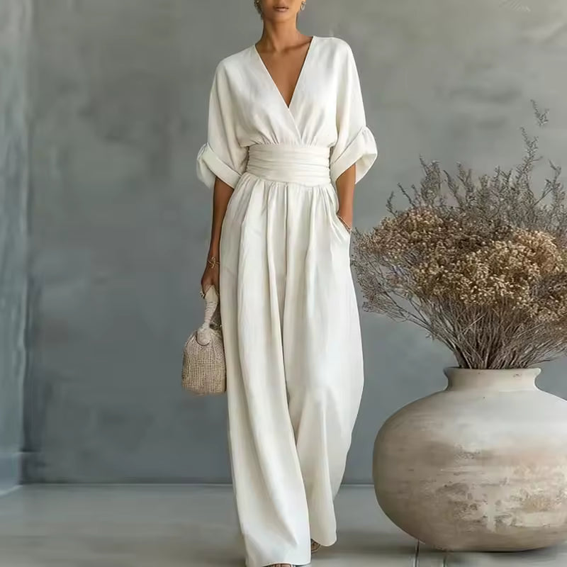 Margriet™ | Tailleaccentuerende Elegante Jumpsuit
