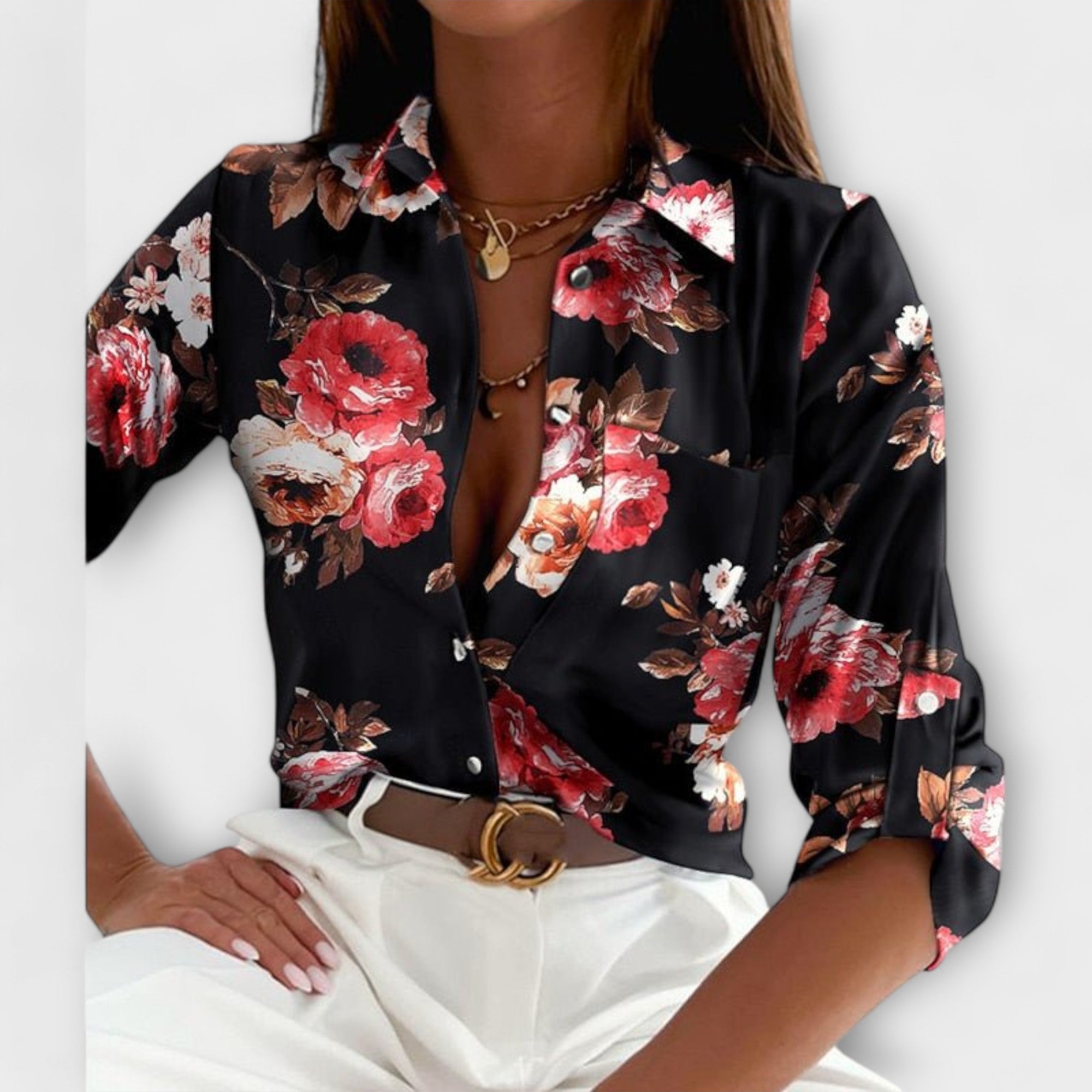 Bloom™ | Blouse Met Klassieke Kraag