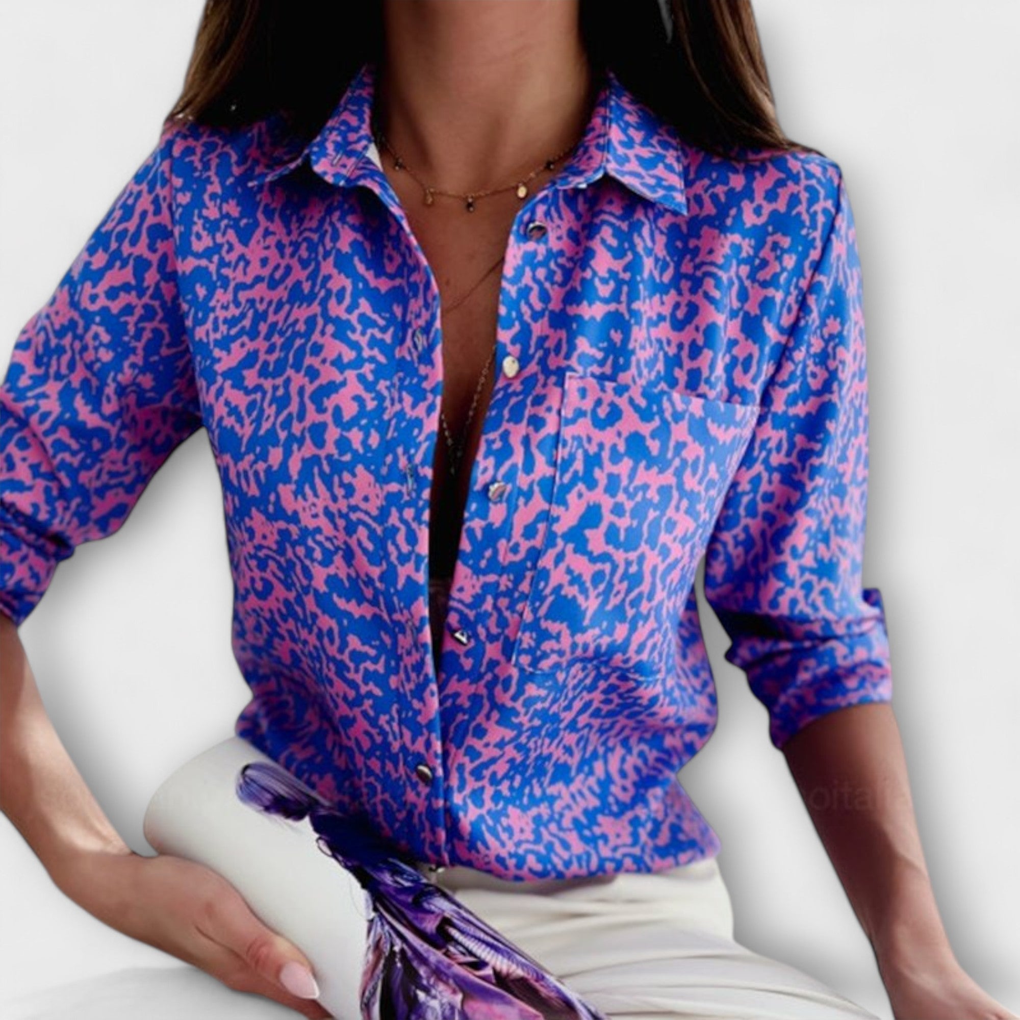 Bloom™ | Blouse Met Klassieke Kraag