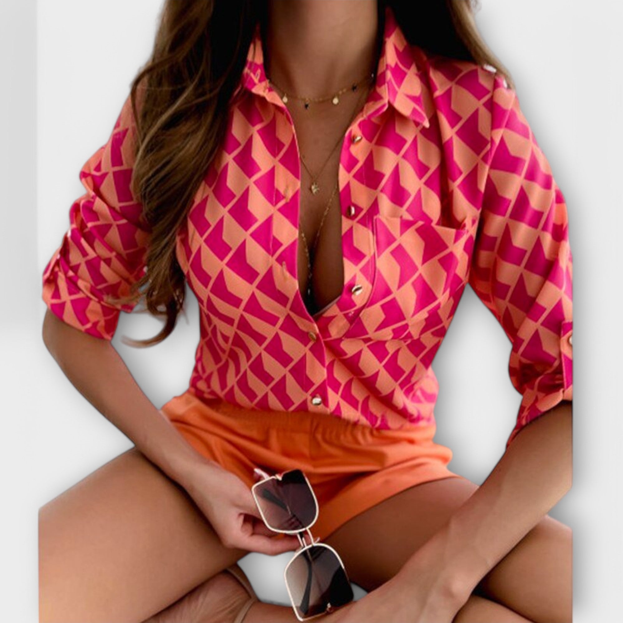 Bloom™ | Blouse Met Klassieke Kraag