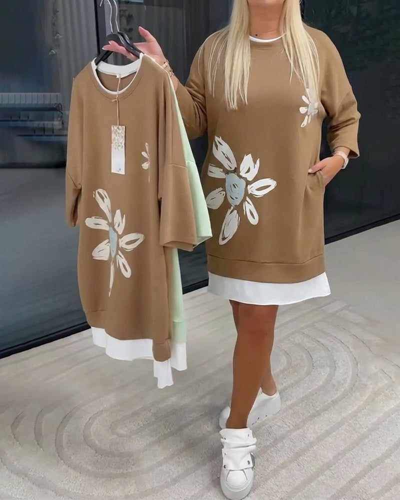 Danique™ | Premium Casual Sweatshirtjurk – Moeiteloze Stijl & Comfort voor Elke Dag