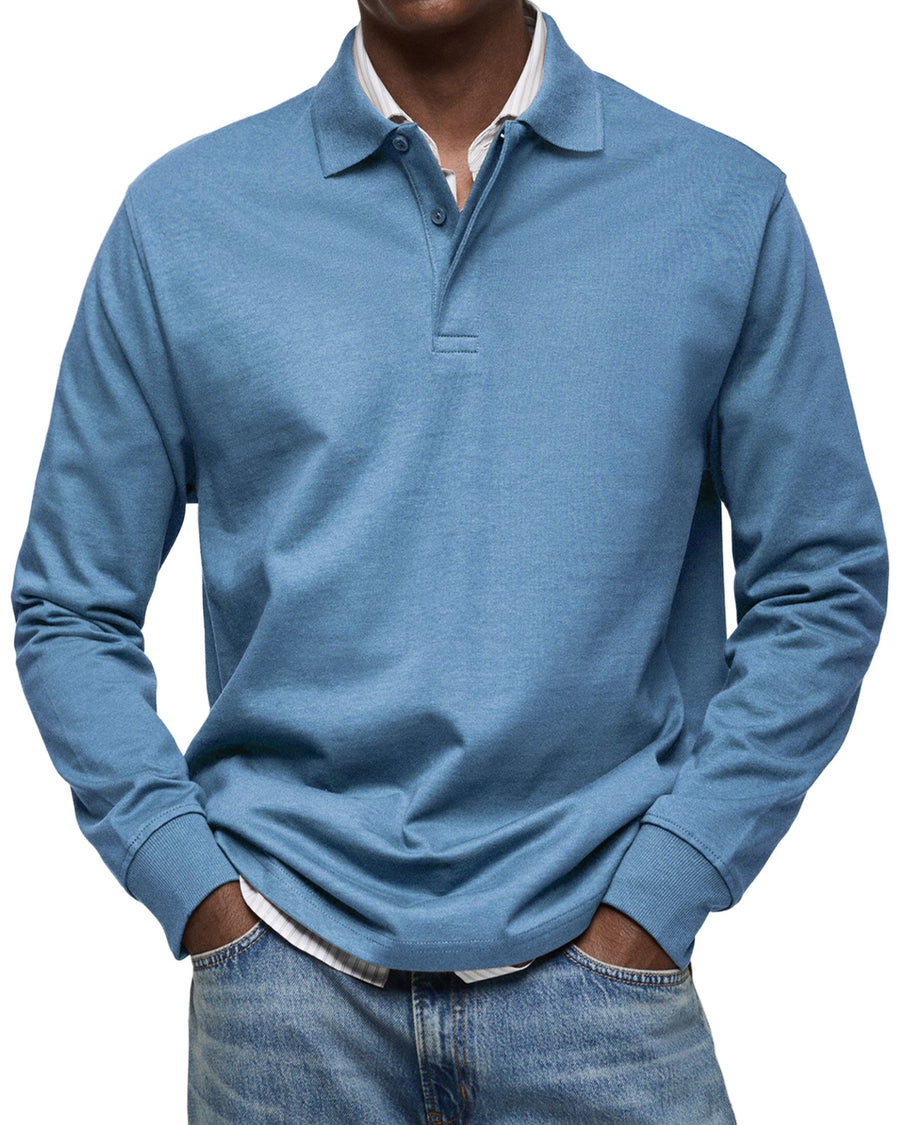Koen™ | Luxe Polo met Lange Mouwen – Tijdloze Stijl & Dagelijks Comfort
