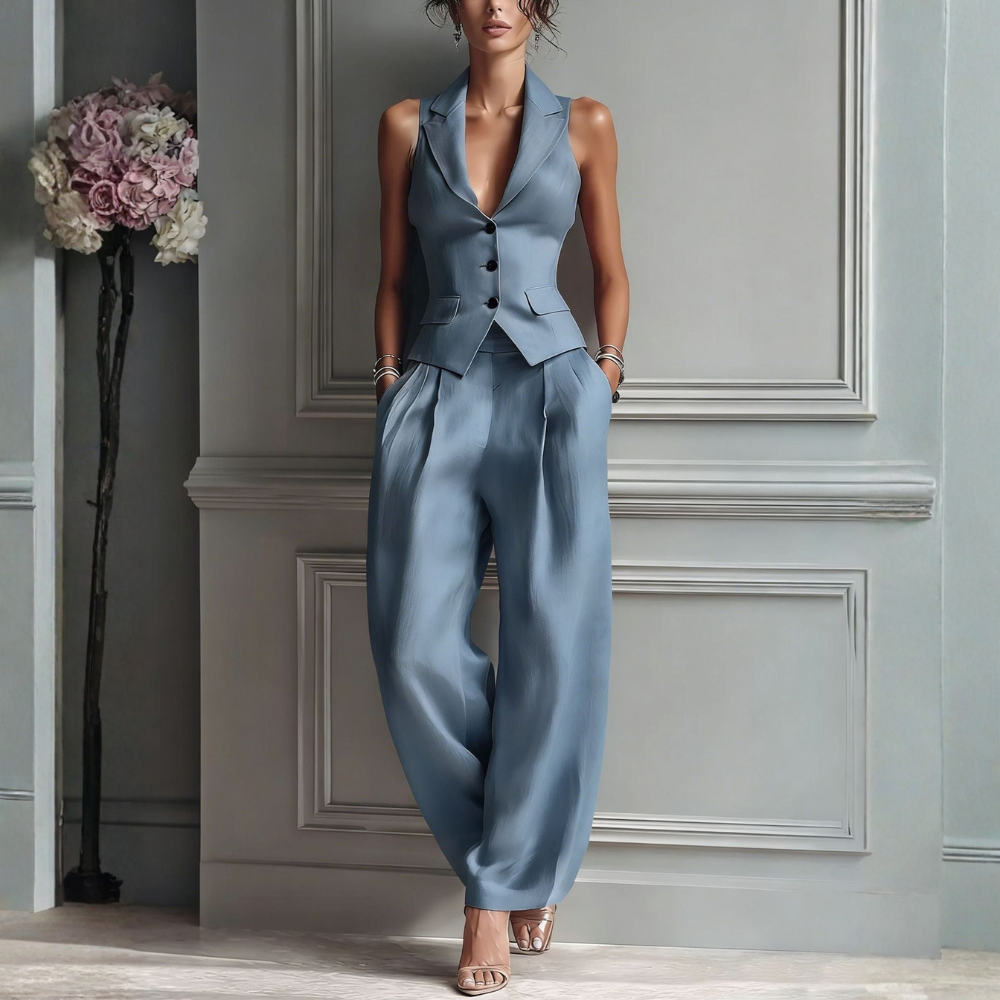 Anitia™ | Elegante, op maat gemaakte tweedelige set – Verfijnd en tijdloos