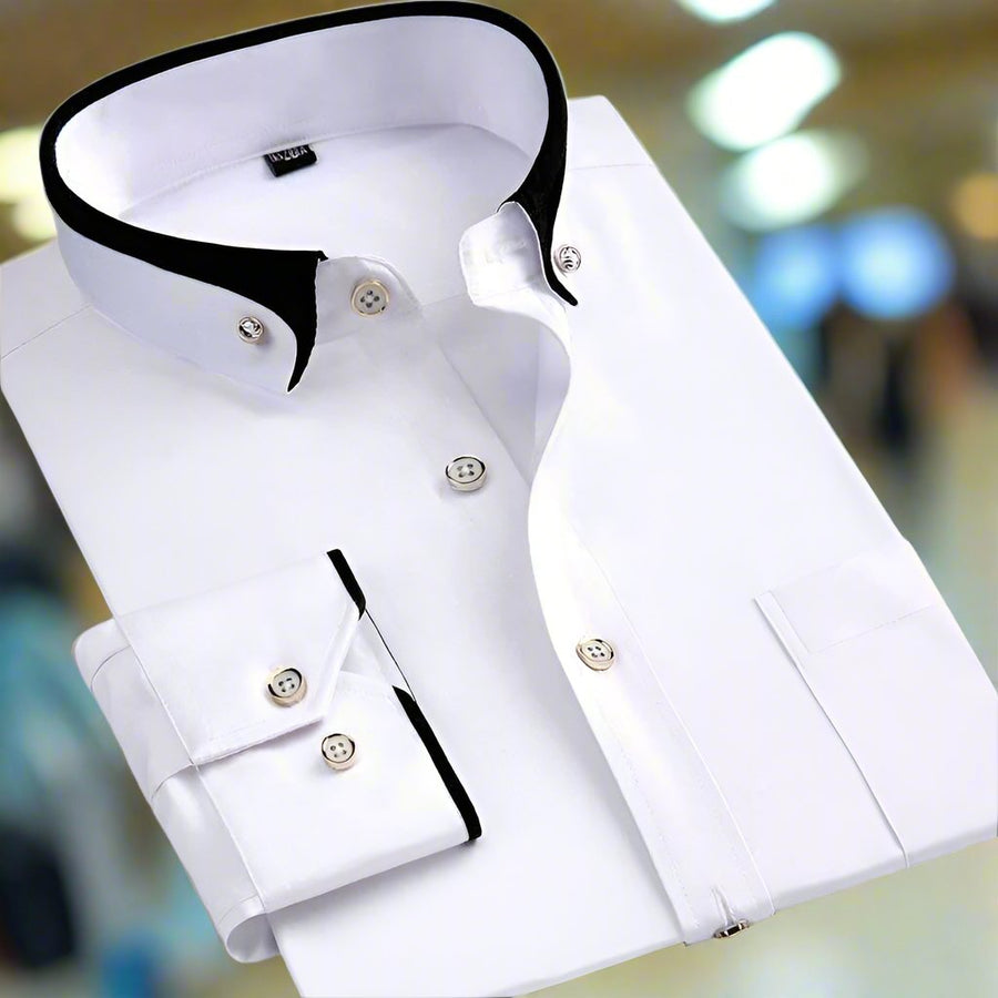 Hugo™ | Premium Klassiek Overhemd – Tijdloze Elegantie & Dagelijks Comfort