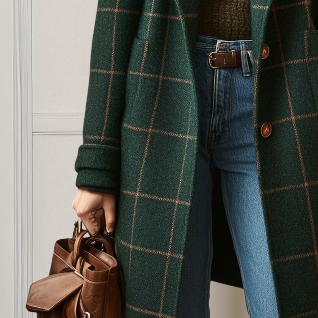 Judith™ | Premium lange winterjas – Elegante warmte en tijdloze verfijning.