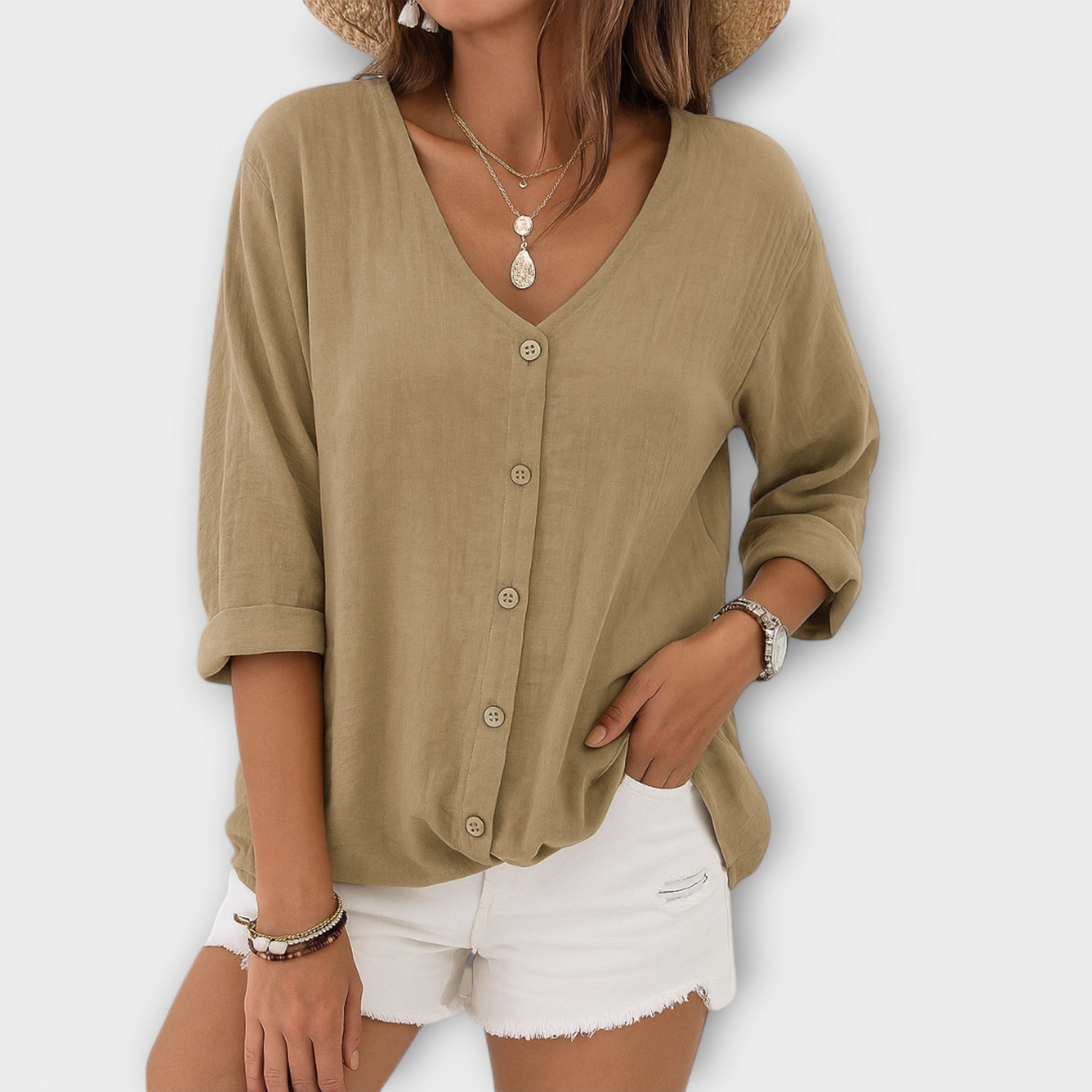 Bloom™ |  Casual Overhemd met Knopen