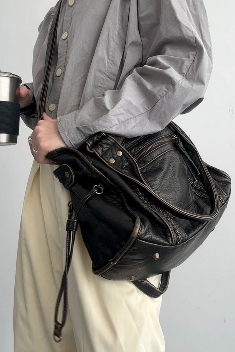 Bloom ™ |  Retro leren tas
