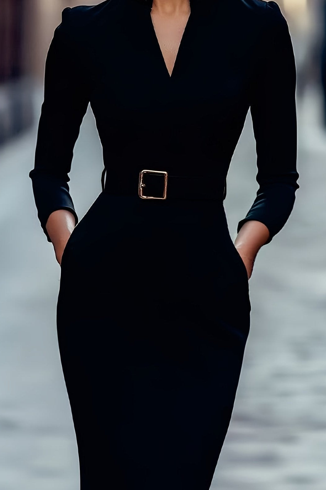 Mona | Jurk met ceintuur