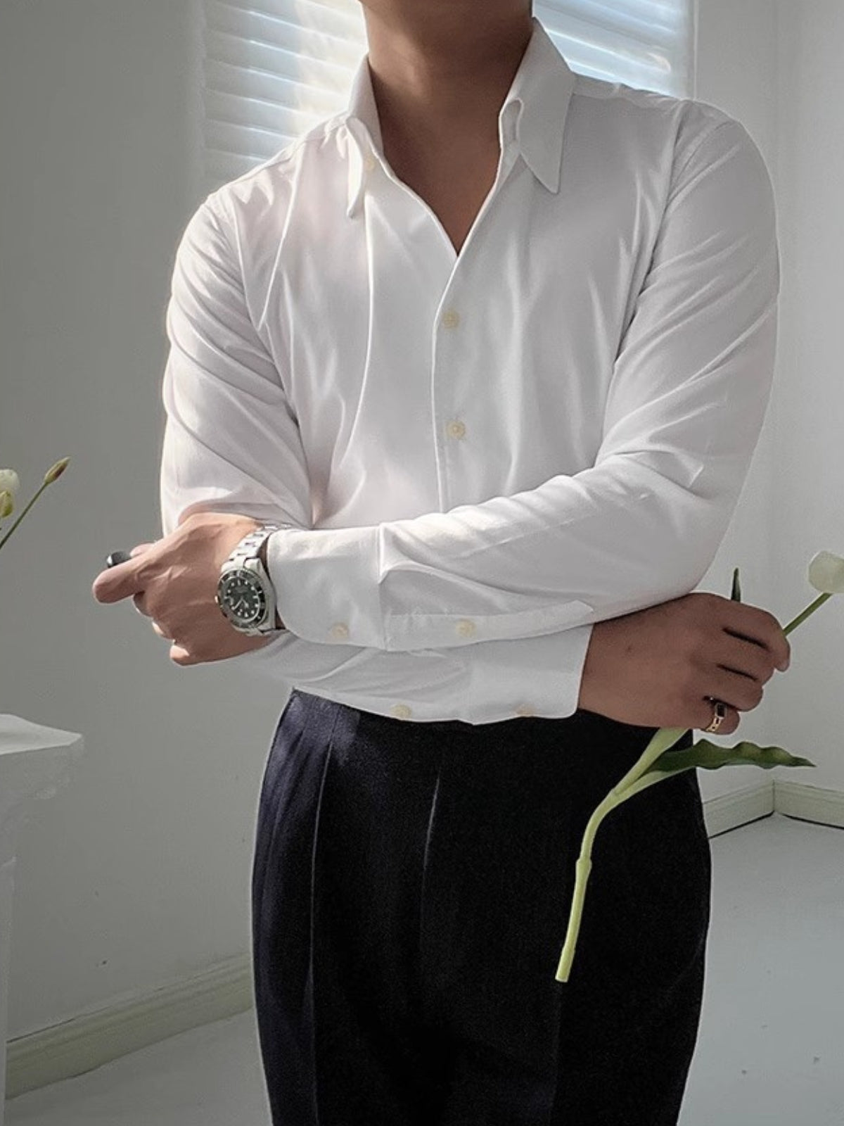 Thomas™ | Slim Fit Heren Overhemd van Bamboe – Moderne Elegantie & Ademend Comfort