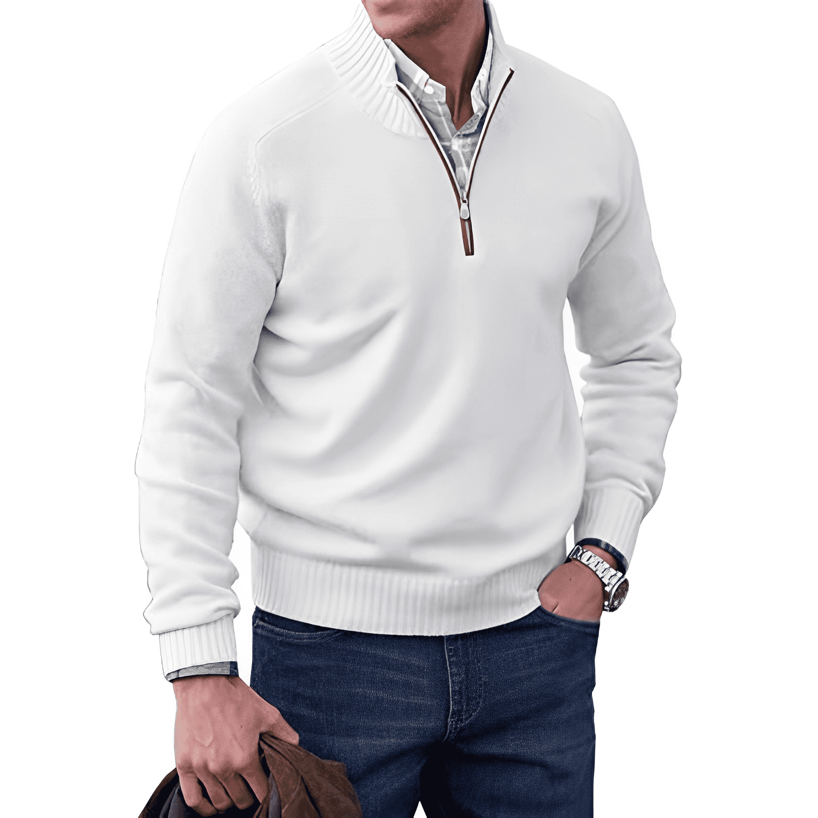 Sjoerd™ | Zip Trui met Kraag – Stijlvol Comfort & Moeiteloze Veelzijdigheid ( 1+1 Gratis )