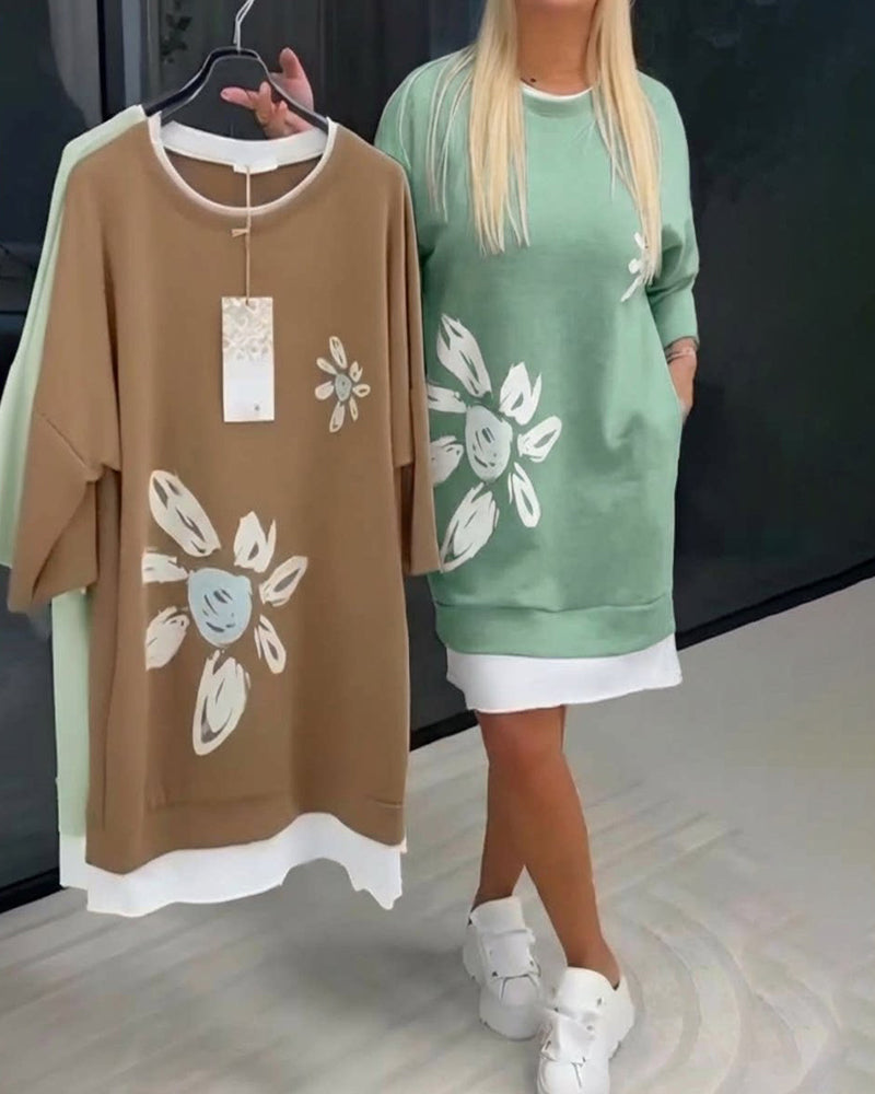 Danique™ | Premium Casual Sweatshirtjurk – Moeiteloze Stijl & Comfort voor Elke Dag