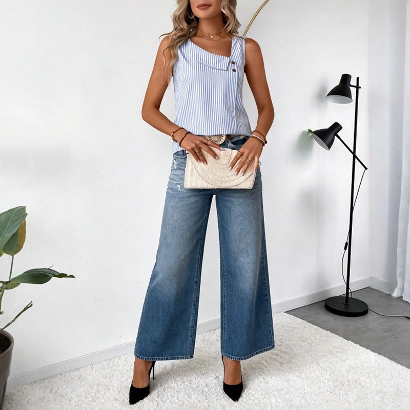 Anna | Casual gestreept tanktop