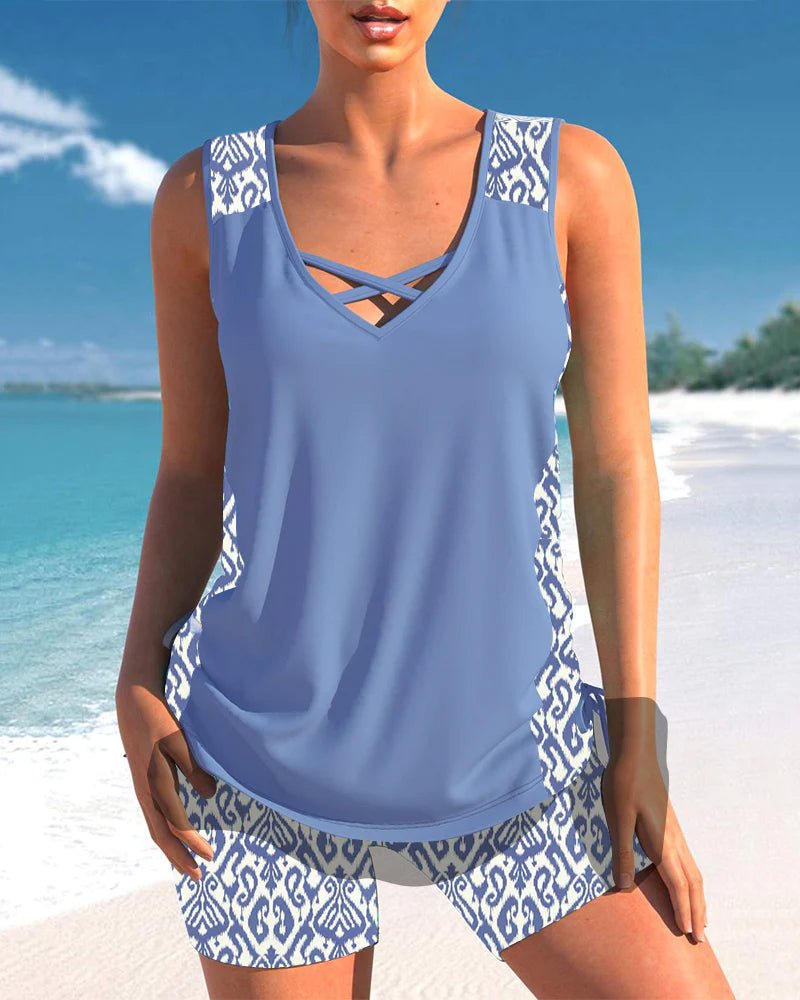 Silke™ | Tankini Set – Ontspannen Zelfvertrouwen & Comfortabele Hoge Taille