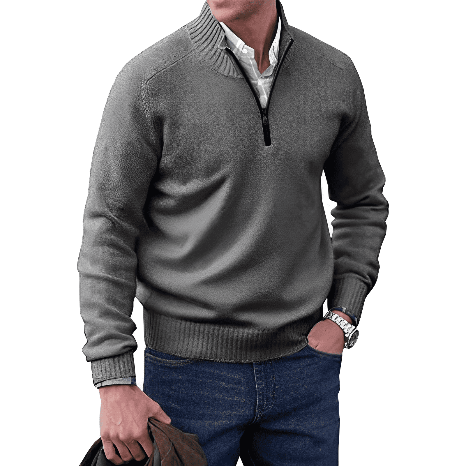 Sjoerd™ | Zip Trui met Kraag – Stijlvol Comfort & Moeiteloze Veelzijdigheid ( 1+1 Gratis )
