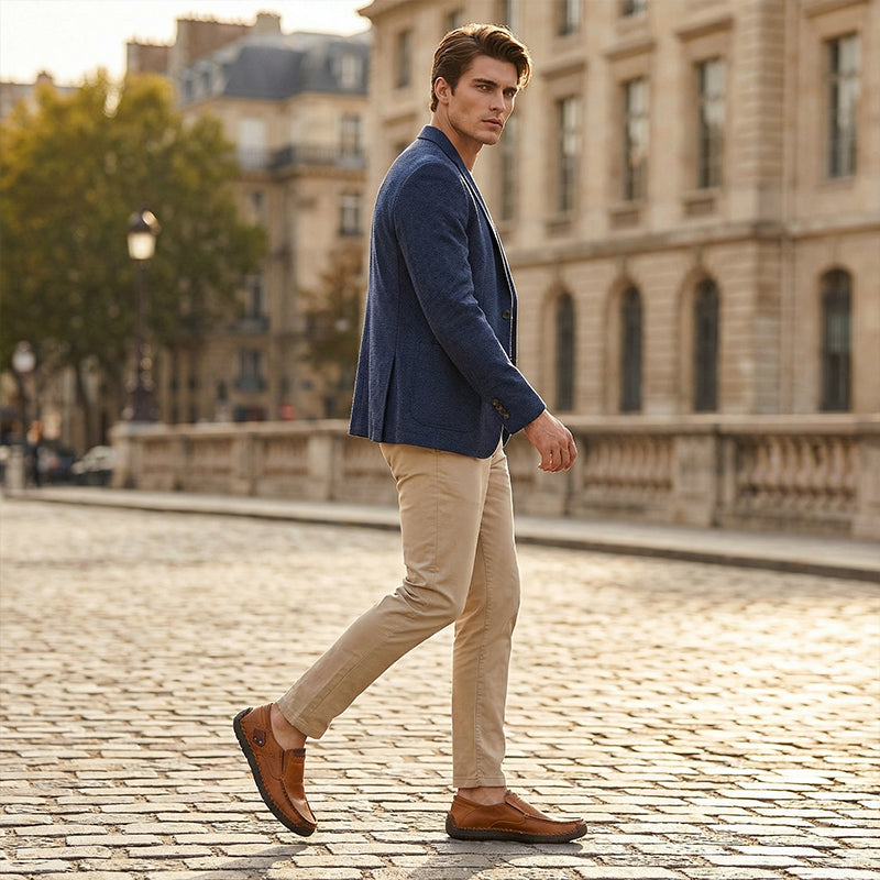 Teun™ | Premium Leren Instapschoenen – Tijdloze Klasse & Ademend Comfort