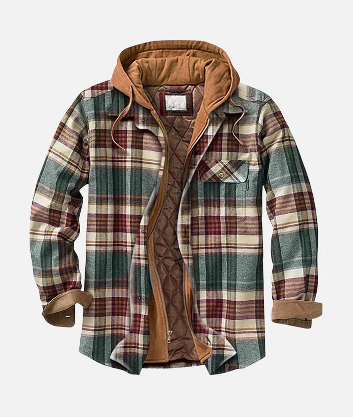 Reveur™ | Warme Winterjas Met Capuchon – Zachte Binnenvoering & Flanel Look