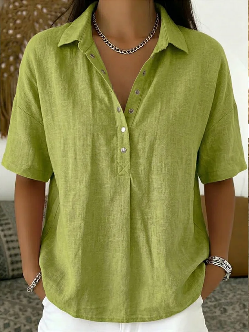 Vanessa | Blouse met verfijnde kraag – Moeiteloze elegantie voor dagelijks gebruik