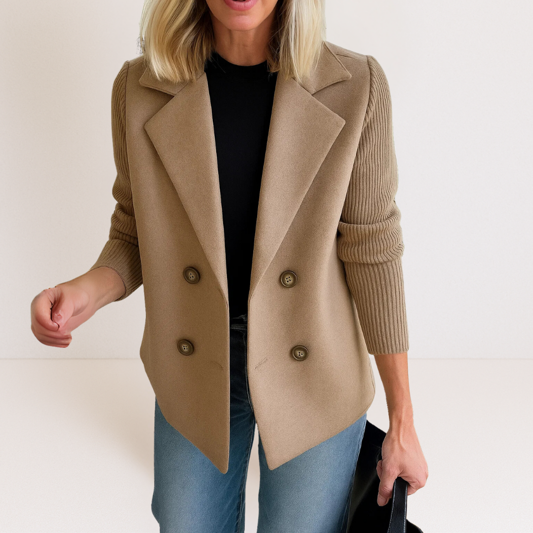 Elena™ | Luxe Double-Breasted Blazer