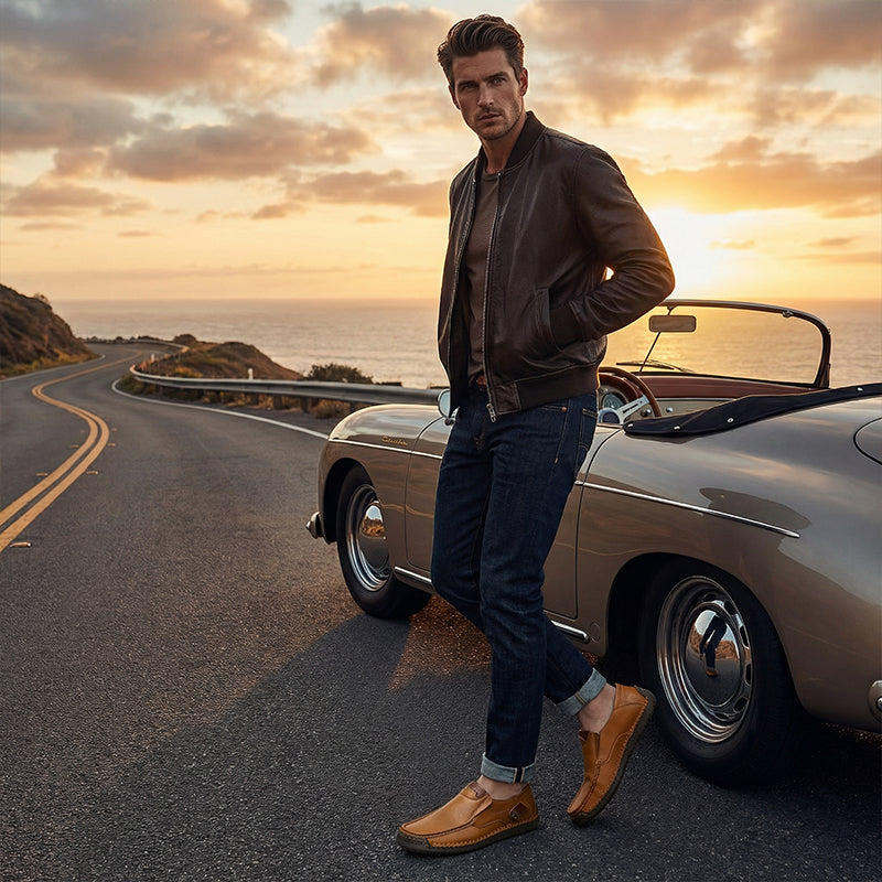 Teun™ | Premium Leren Instapschoenen – Tijdloze Klasse & Ademend Comfort