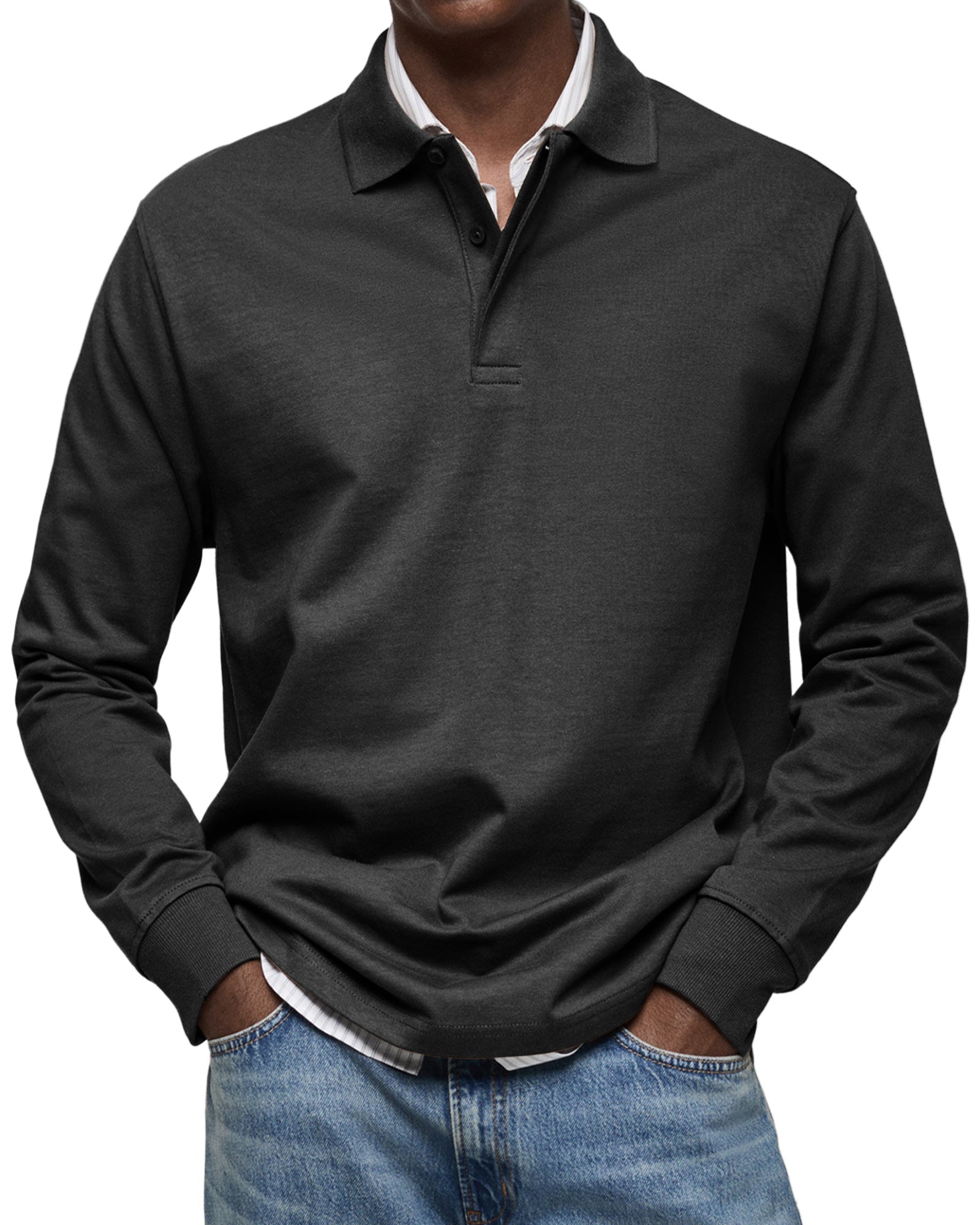 Koen™ | Luxe Polo met Lange Mouwen – Tijdloze Stijl & Dagelijks Comfort