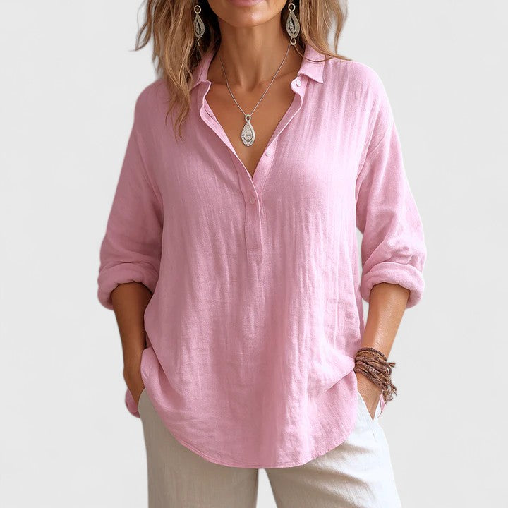 Bloom™ | Comfortabele Linnen Blouse